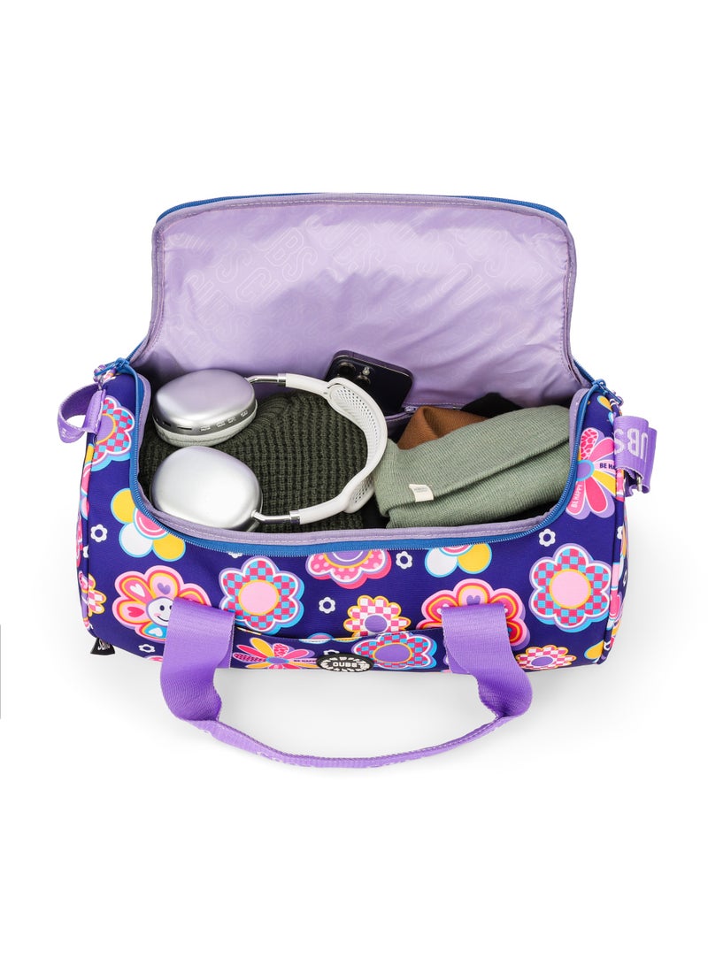 Cubs Deep Purple Roses Medium Duffel - Image 5